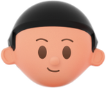 3D People Simple Young Boy Head 